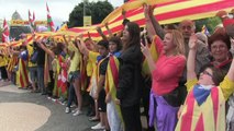 Une chaîne humaine de 400 km pour l'indépendance de la Catalogne