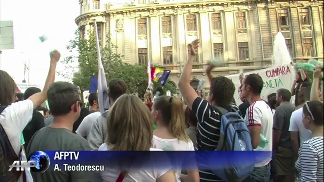 Roumanie: manifestation contre un projet de mine d'or canadien