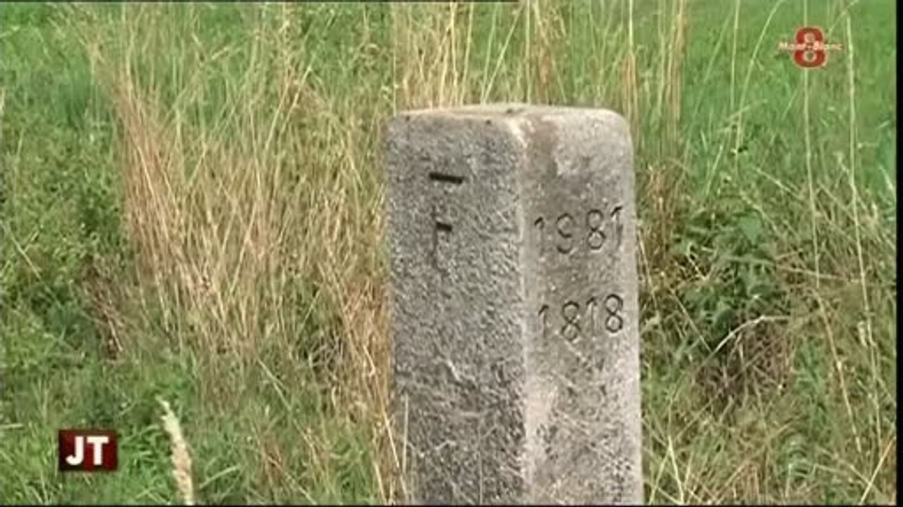 Les bornes à la frontière entre la Haute-Savoie et Genève