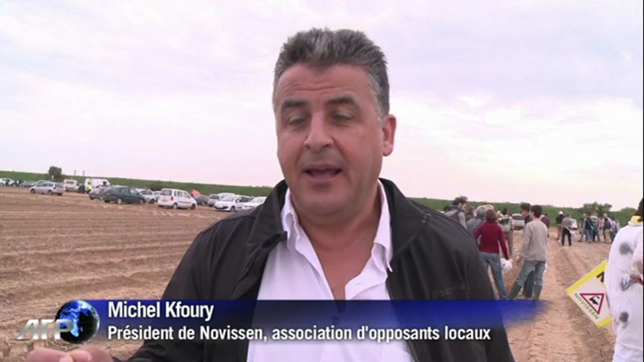 Manifesattion contre "l'usine à vaches" près d'Abbeville
