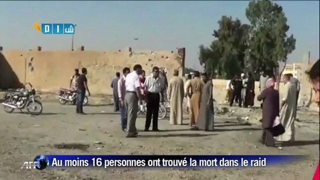 Syrie: images de l'école bombardée à Raqa