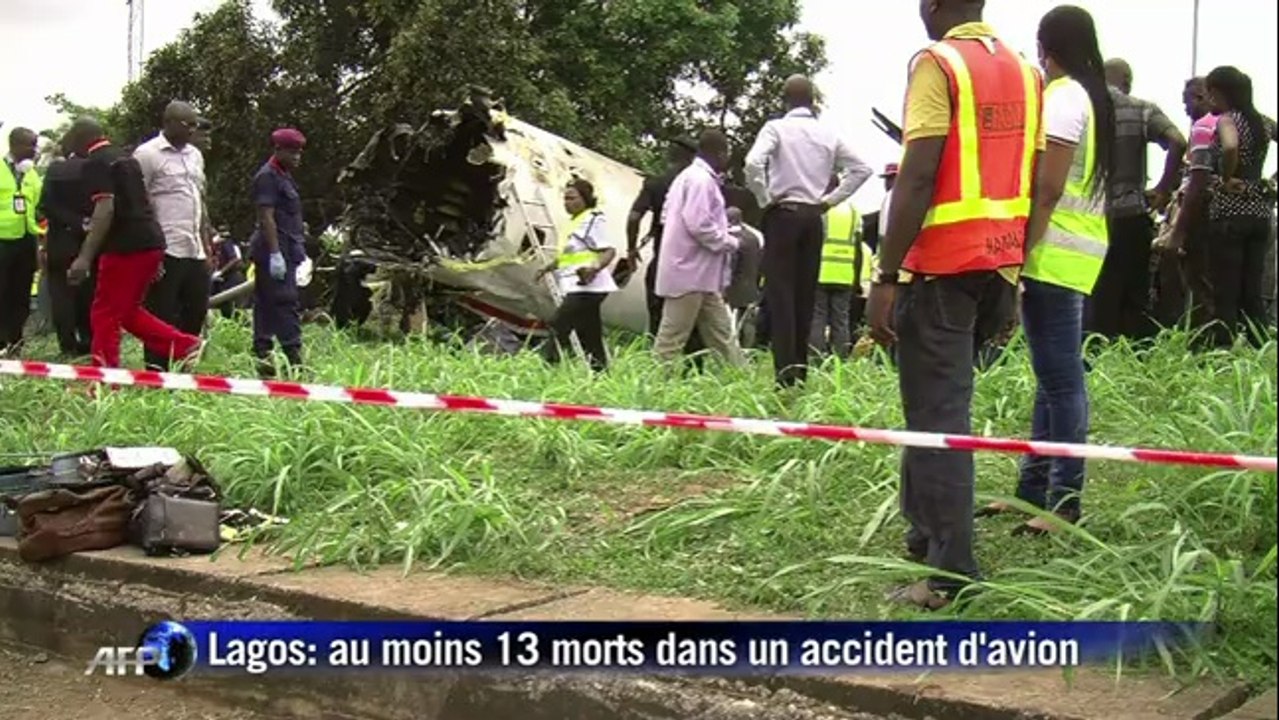 Lagos: au moins 13 morts dans un accident d'avion