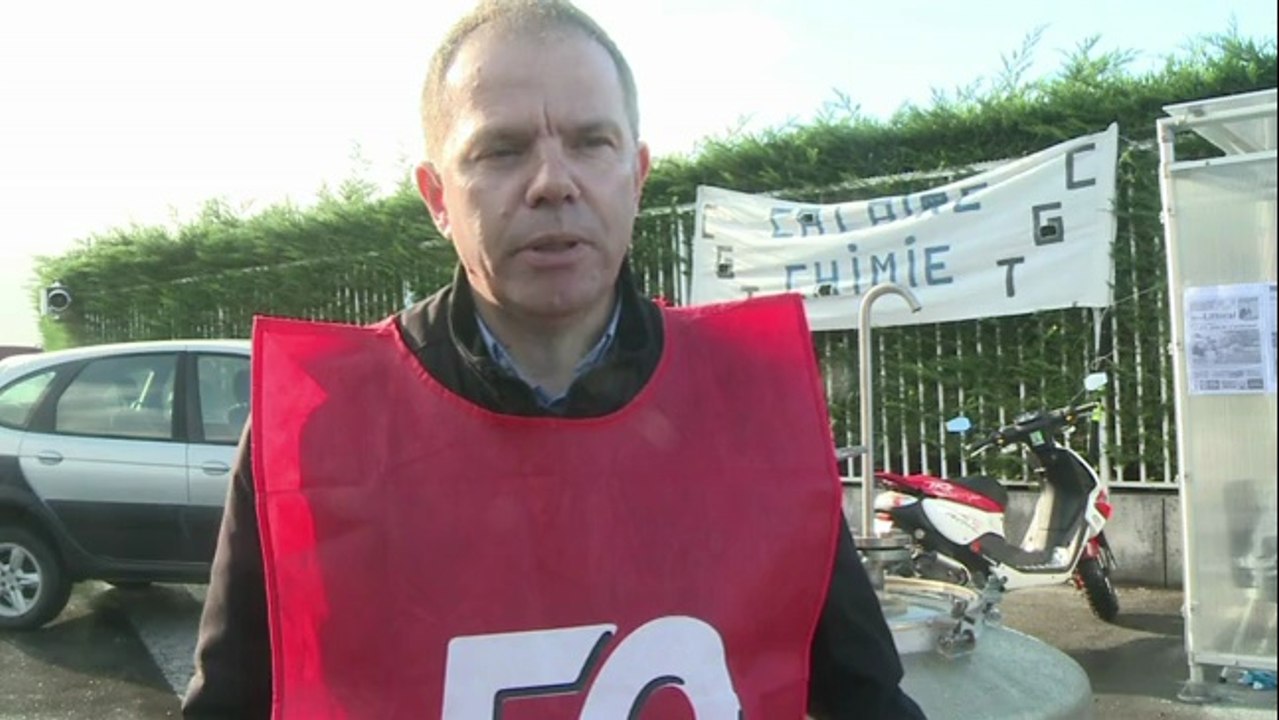 Calais: les salariés de Calaire Chimie mobilisés