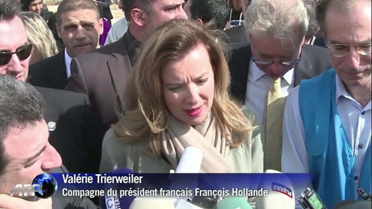 Valérie Trierweiler s'est rendue dans un camp de réfugiés syriens au Liban