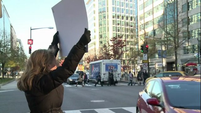 Washington : des pancartes pour rendre les gens heureux