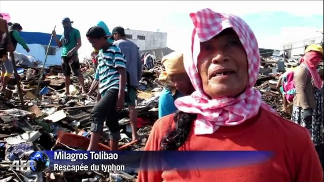Philippines: les habitants embauchés pour nettoyer les dégâts du typhon