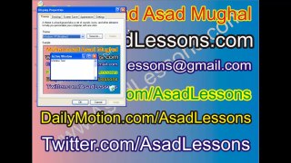 How to change my Windows XP Desktop Wallpaper in Urdu and Hindi Lesson 1
