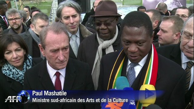 Un jardin Nelson Mandela inauguré à Paris