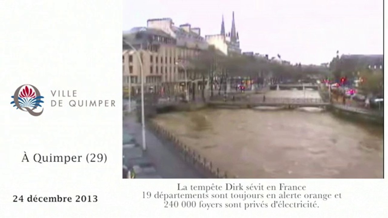 Zapping: la tempête Dirk sévit en France