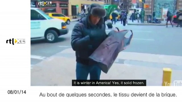 Un ours polaire, le froid aux EU et des surfeurs sur une vague géante