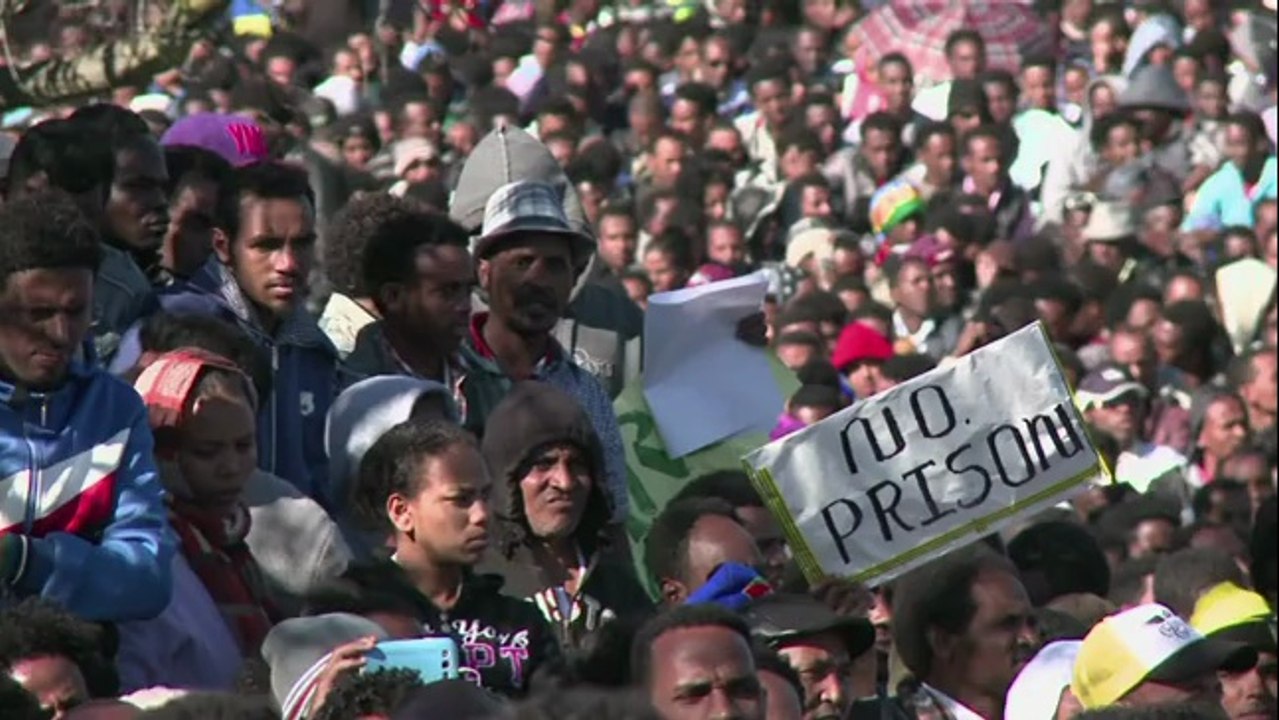 Une manifestation des demandeurs d'asile africains contre la politique d'immigration d'Israël