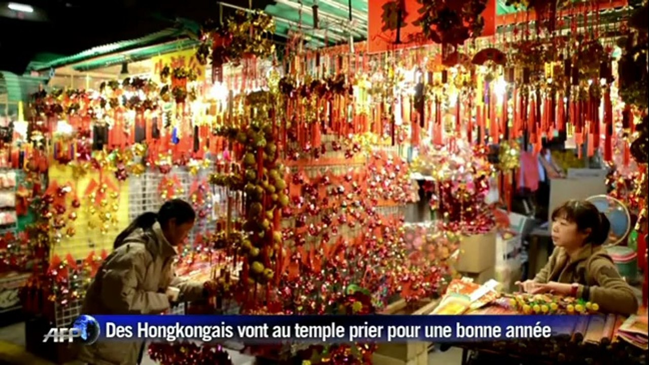 Hong Kong: le Nouvel An Lunaire célébré au plus grand temple de la ville