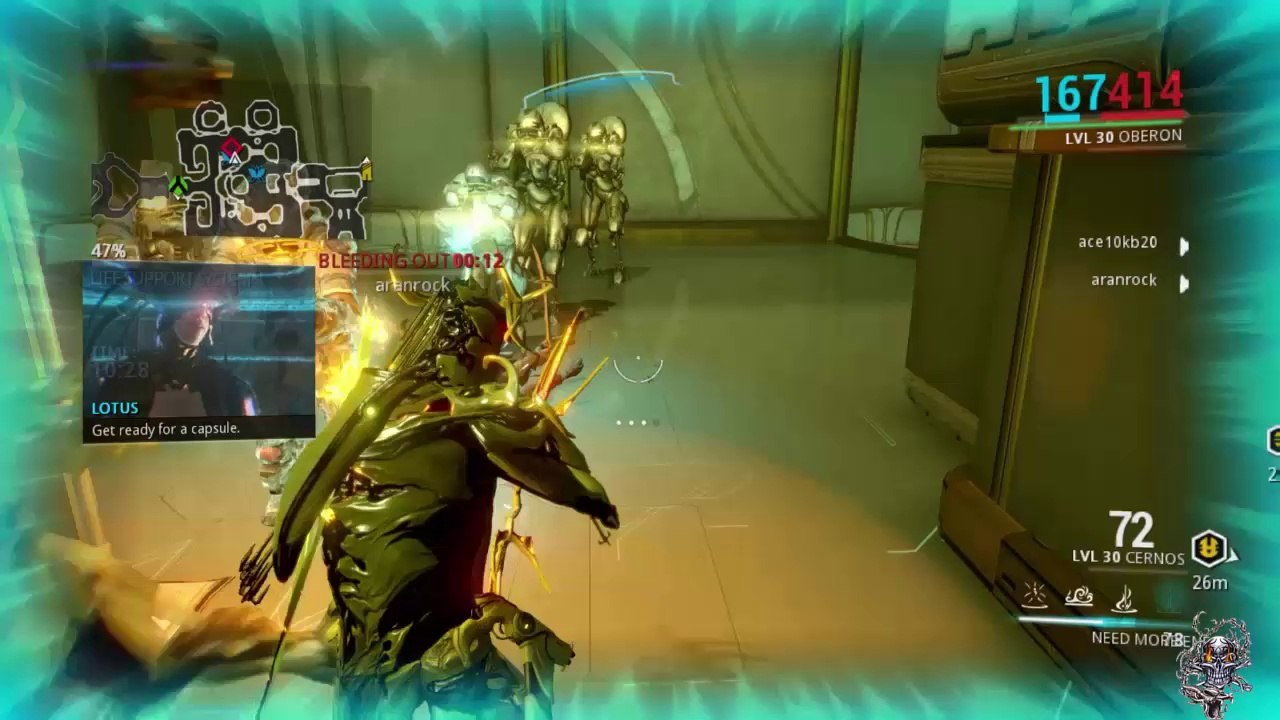 Warframe:Tower Survival 1 and Oberon Gameplay(PS4)