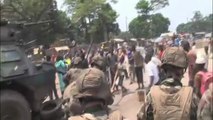 Manifestation contre l'armée française en RCA