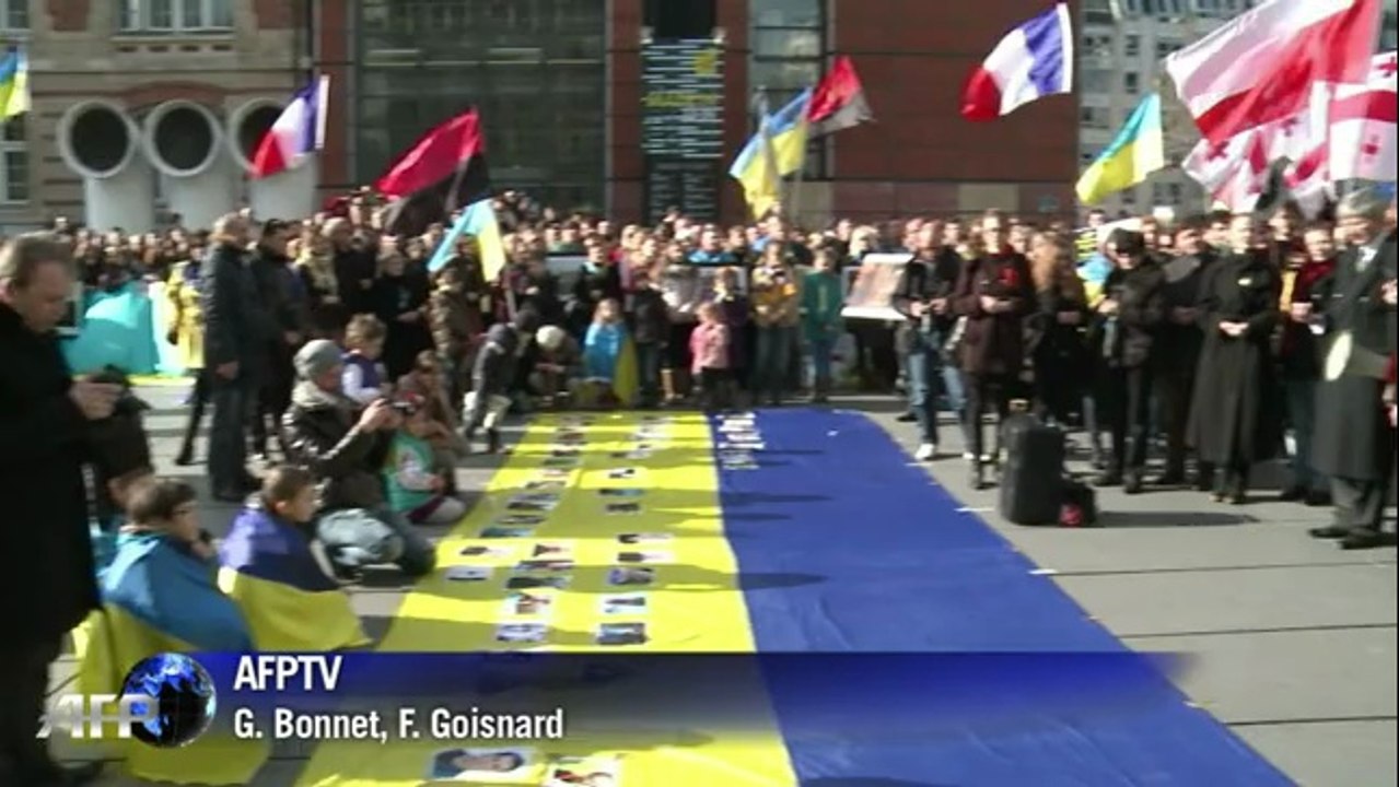 Les Ukrainiens de France se sont rassemblés à Paris