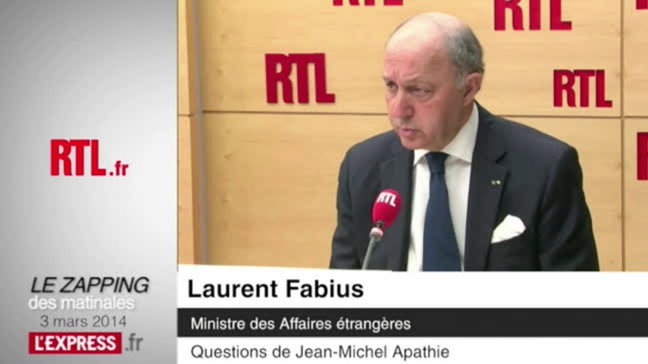 Ukraine: Fabius mise sur "la diplomatie" pour stopper l'intervention russe