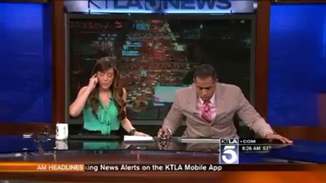 Californie: un tremblement de terre en plein journal télévisé