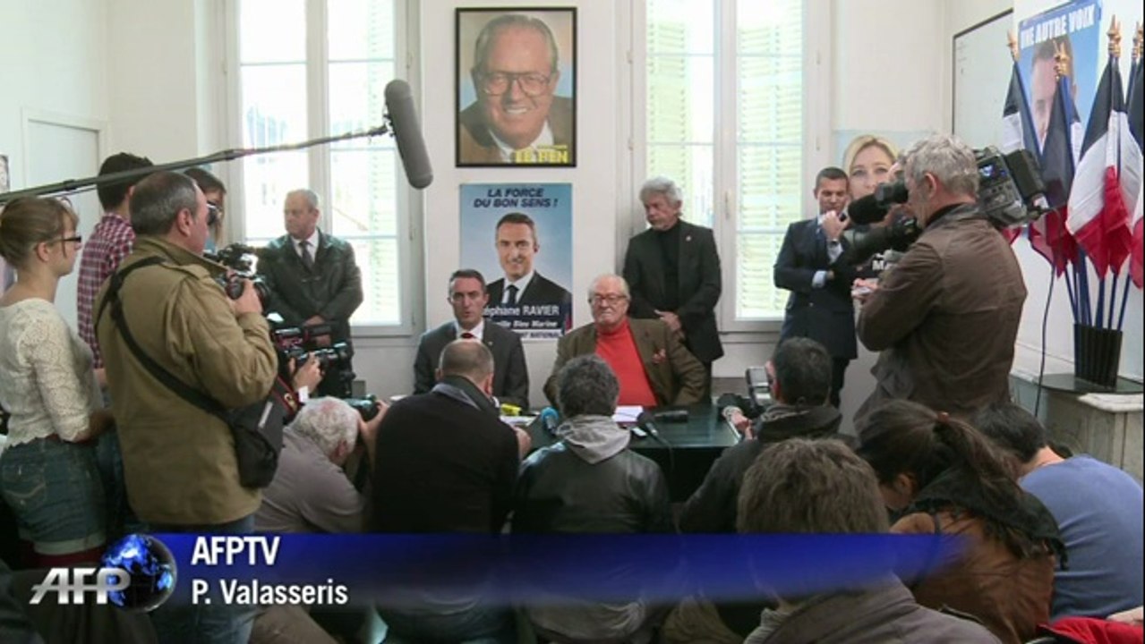 Marseille: Jean-Marie Le Pen est venu soutenir le candidat FN