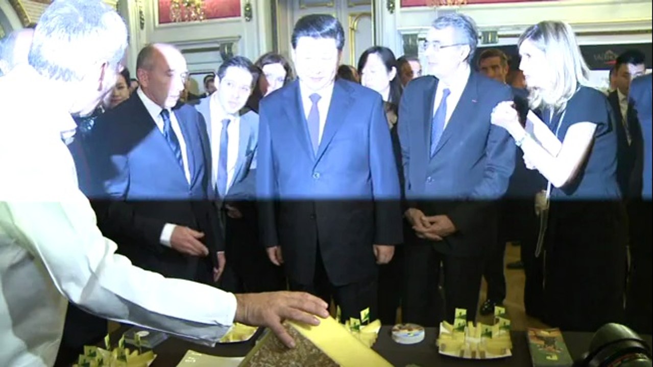 Le président Xi Jinping reçu pour un dîner à la mairie de Lyon