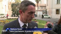 Marseille: le maire FN du 7ème secteur visite ses bureaux