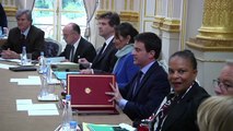 Premier conseil des ministres pour le gouverment Valls