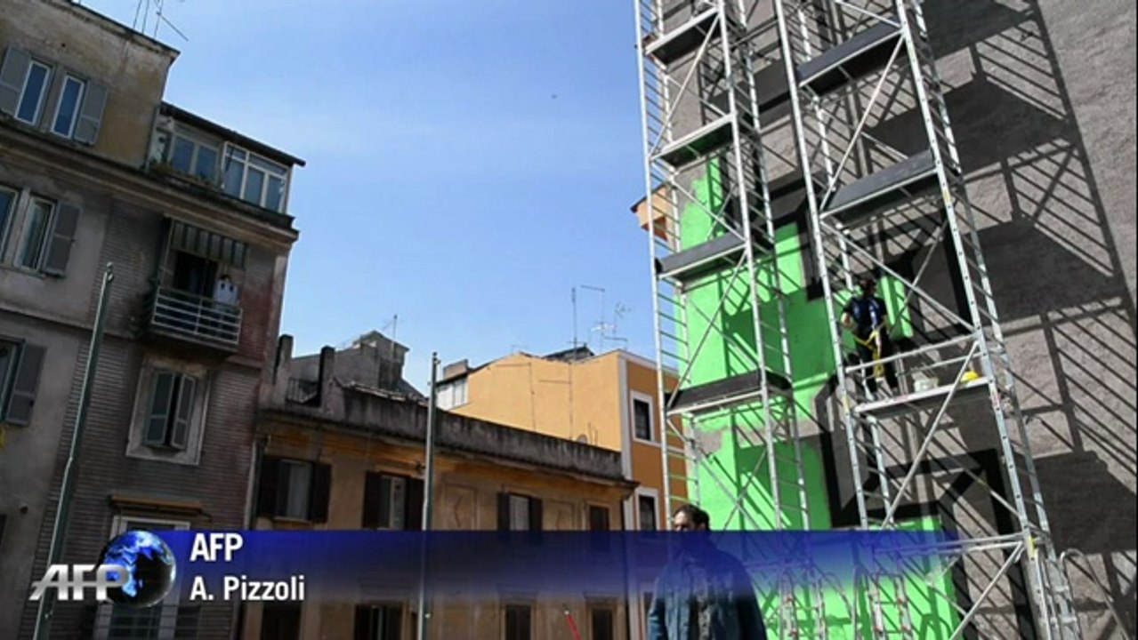 Italie: le street-art s'installe dans les rues de Rome