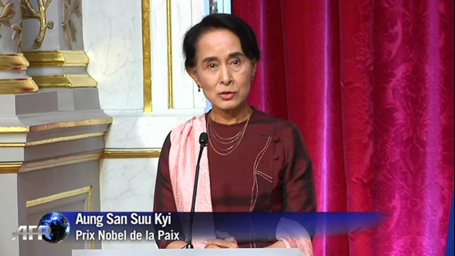L'opposante birmane Aung San Suu Kyi reçue à l'Elysée