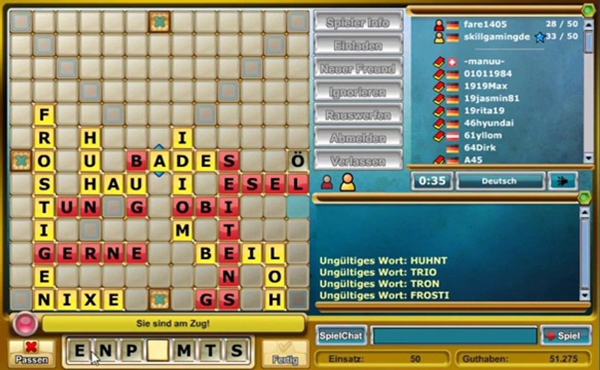 Texto online spielen - Skill7