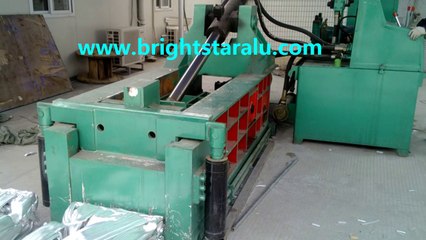 Aluminium scrap hydraulic baling press