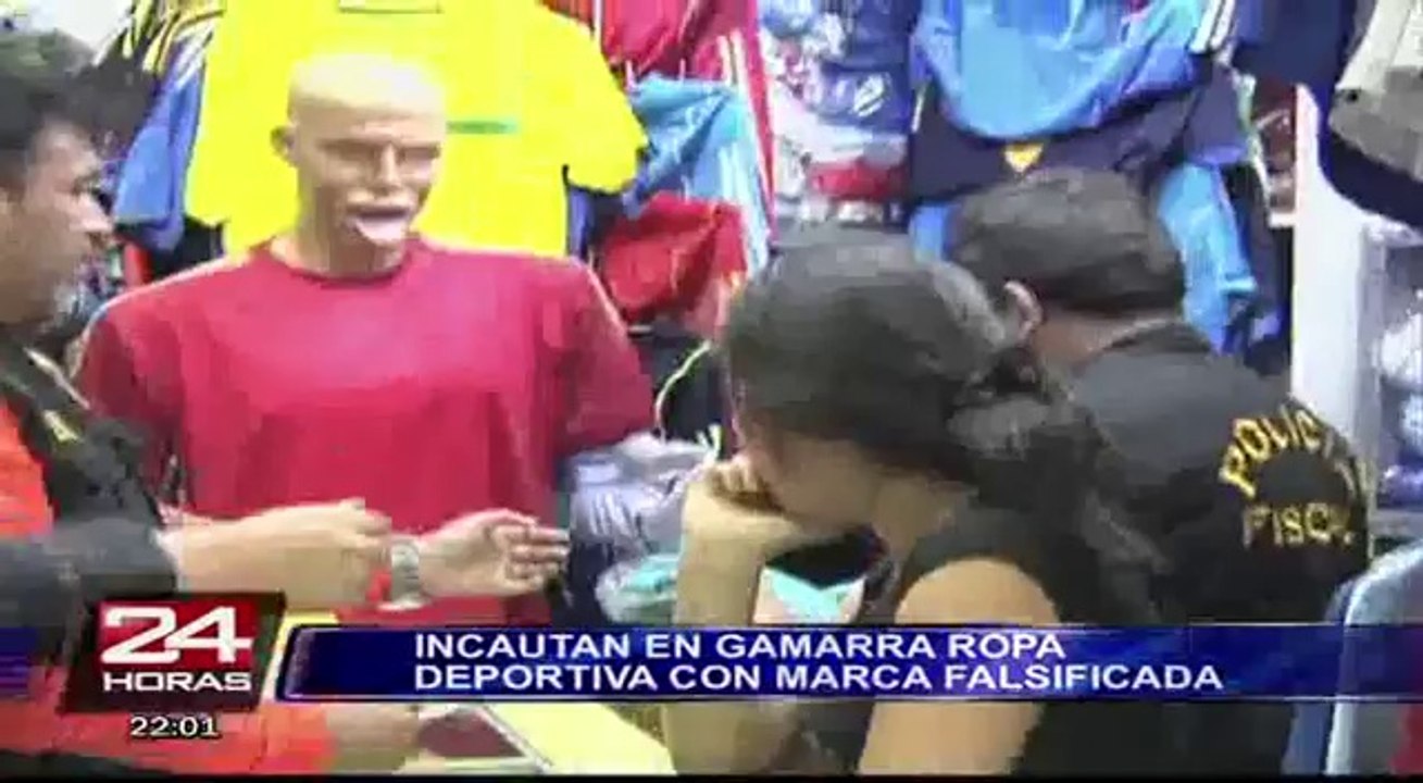 El lado oscuro de Brasil 2014: incautan ropa deportiva 'bamba' en Gamarra