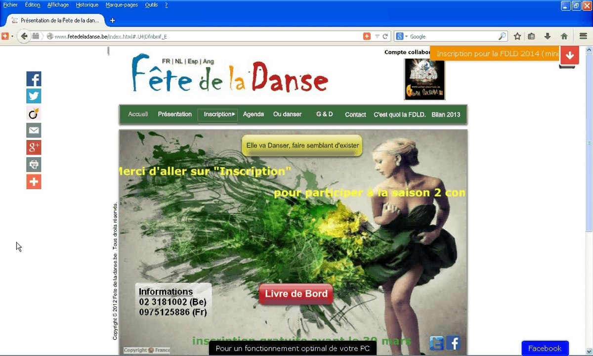 Fete de la danse c'est qui et pourquoi l'organiser et vous la faire ???? chez vous avec un balroom et inviter vos élèves, clients ou amis et amies. Pour la saison 2