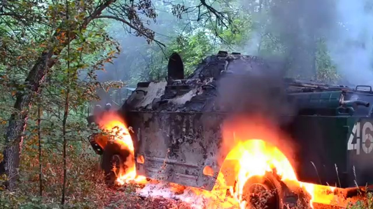 BRDM captured from the NATO nazis cowards