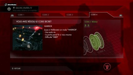 Wolfenstein  The New Order trophée Secrets révélés IV