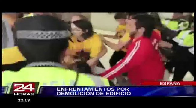 España: disturbios por demolición de edificio Can Vies dejan más de 20 detenidos