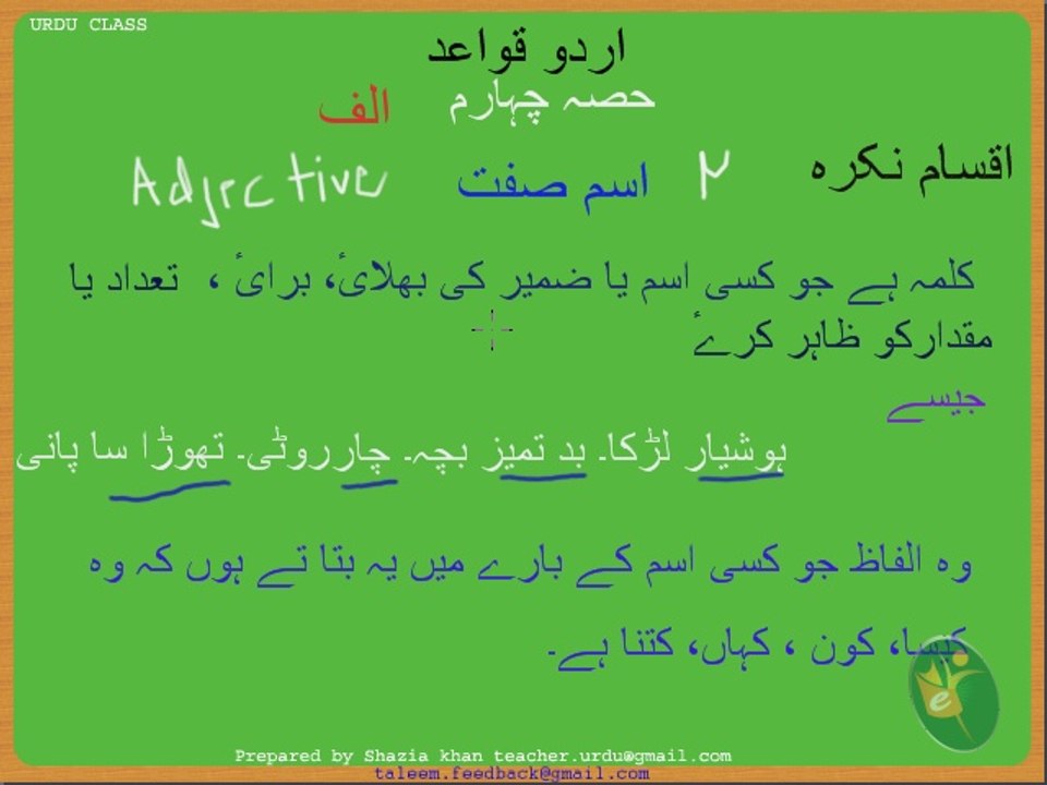 Urdu Grammar Part 4 (a) IsmeeSift video Dailymotion