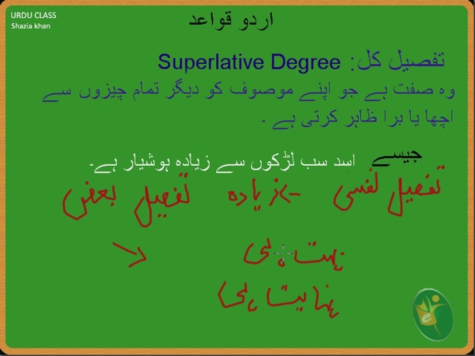 UR03 Advance Urdu Grammar Part 12 SIFT ZATI  KI  QISMEEM