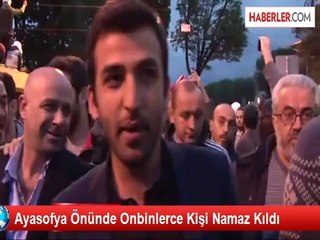 Ayasofya Meydanında Sabah Namazı