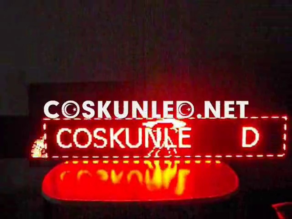 2224x32 cm usb girişli Akıllı tabela uygulması www.coskunled.net