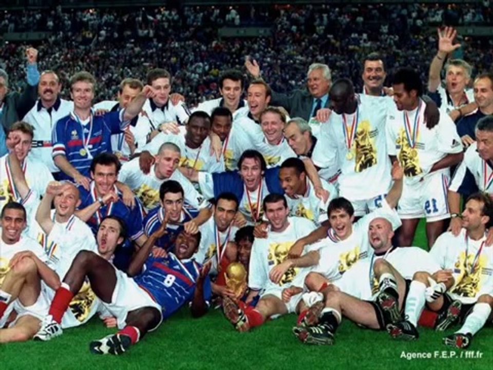 1998, La joie des Bleus après leur victoire
