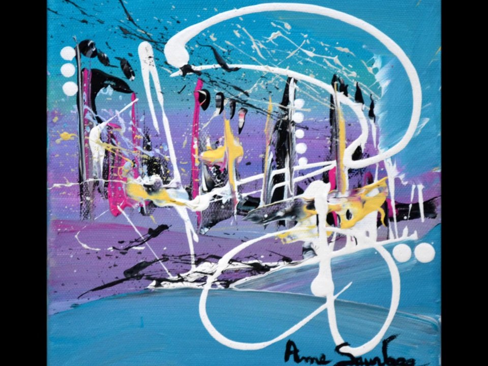 Peinture contemporaine abstraite moderne - ame sauvage