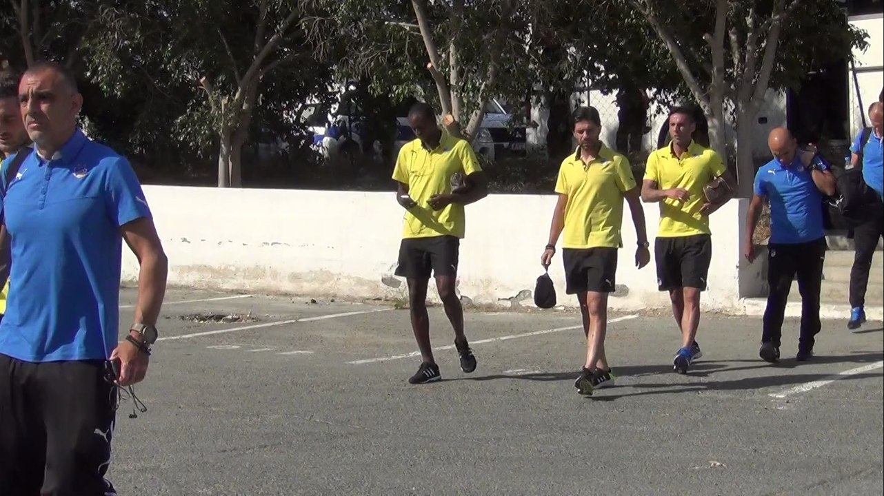 Η άφιξη της αποστολής του ΑΠΟΕΛ