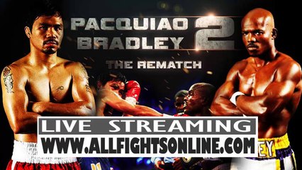 Watch Pacquiao vs Bradley Rematch Live Streaming Online
