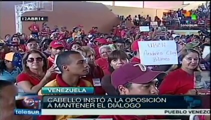 Pide diputado Cabello a opositores desligarse de campañas de violencia