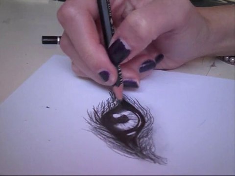 Speed drawing : wolf's eye.