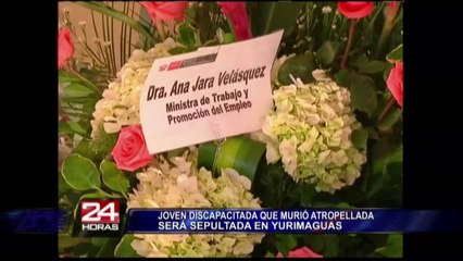 Joven con discapacidad que murió atropellada será sepultada en Yurimaguas