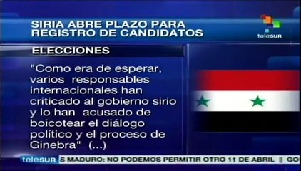 Democracia muy chata la de Occidente, que se opone a comicios: Siria