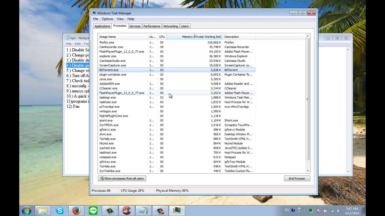 12 basic tips to Speed up your Win 7 Computer -  2014