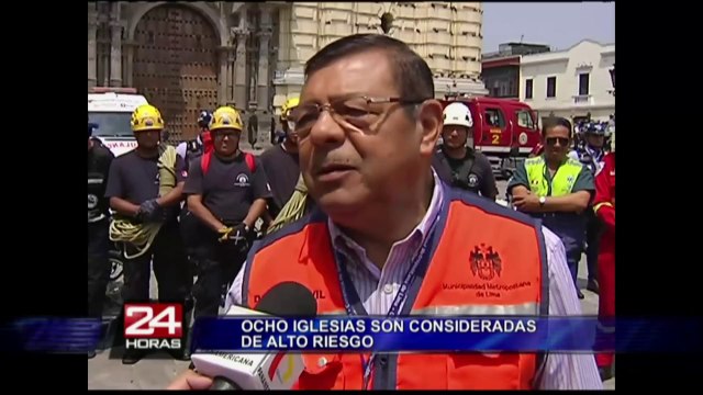 Ocho iglesias del centro de Lima son consideradas de alto riesgo