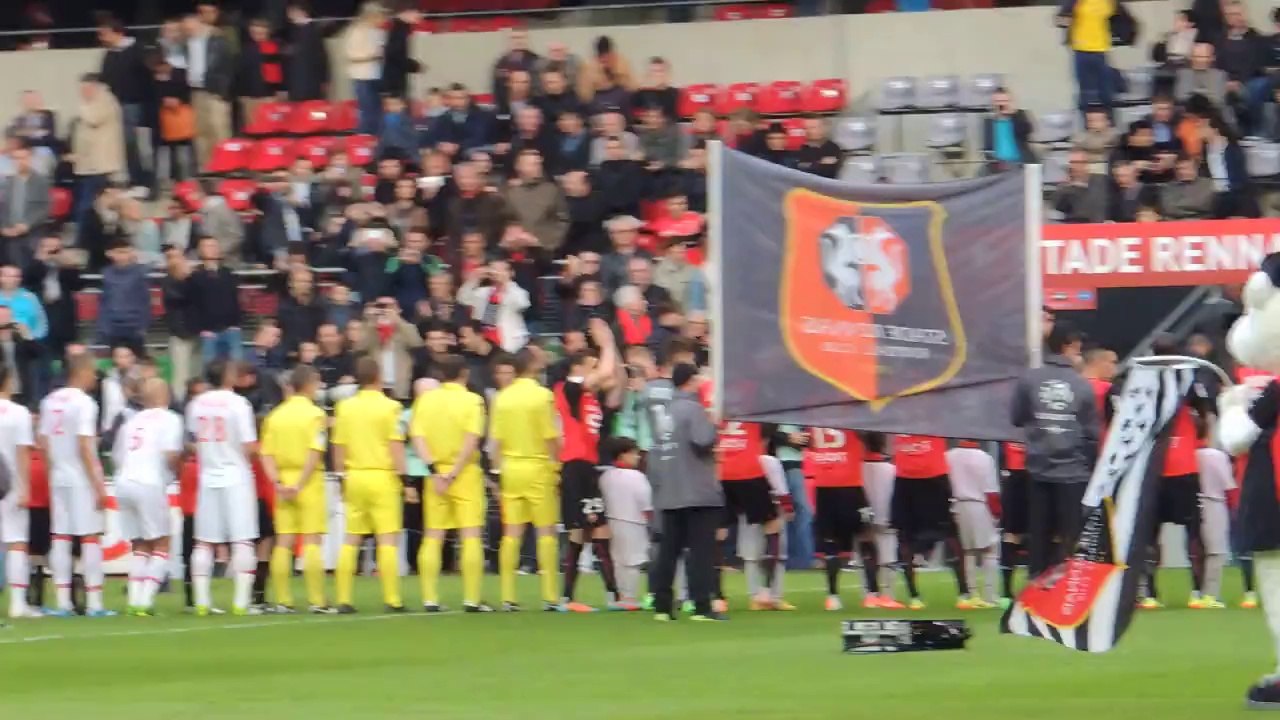 12/04/14 : SRFC-ASM : entrée des équipes