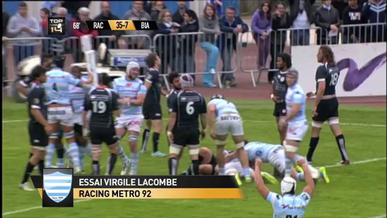 Racing-Biarritz: 37-7 - J24 - Saison 2013/2014